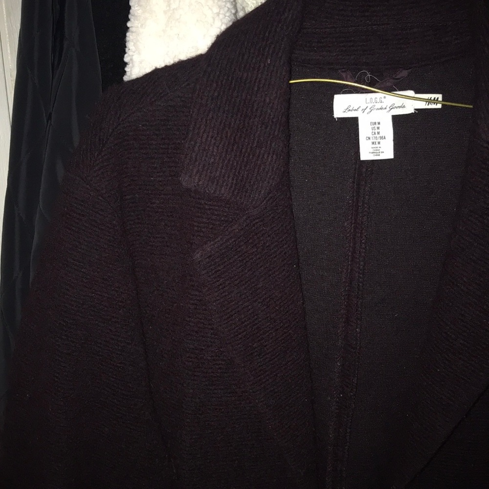 Burgundy H&M coat
